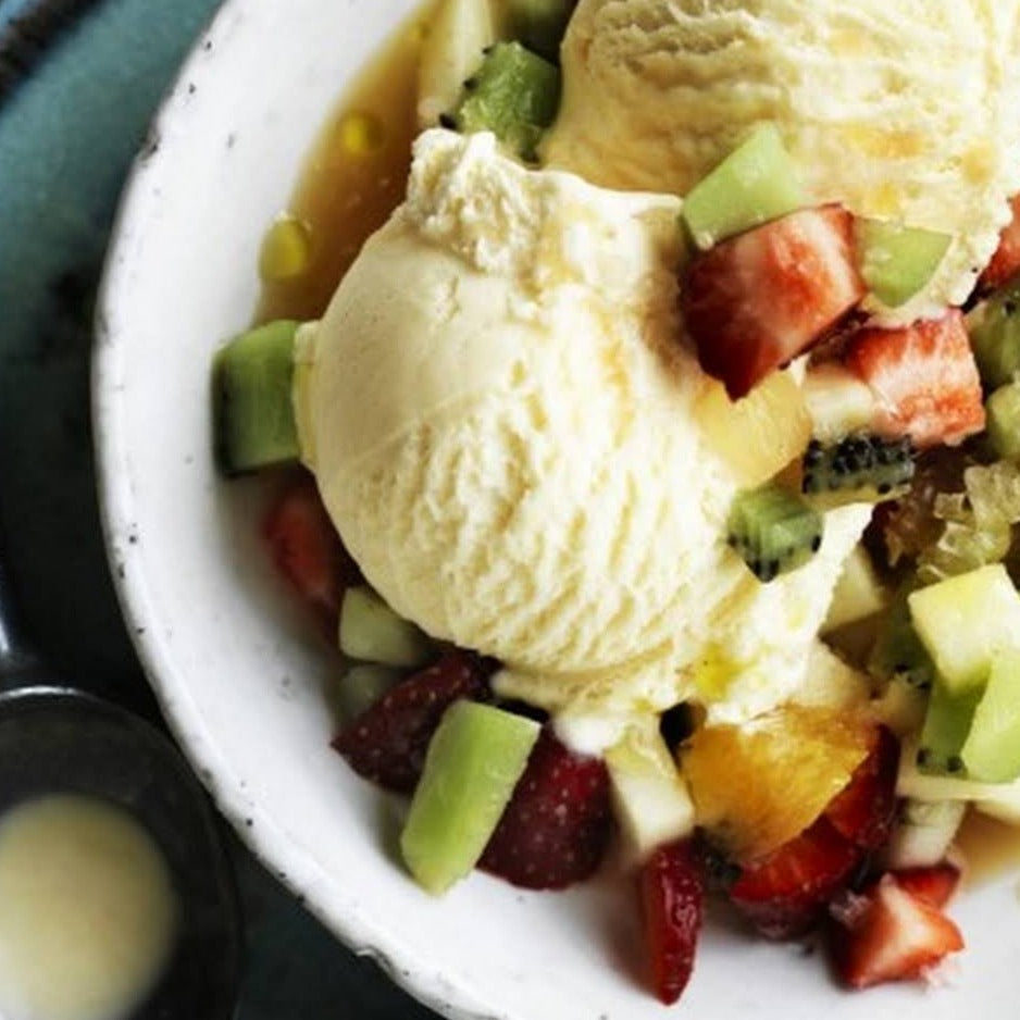 Fruit Salad & Ice Cream Delight