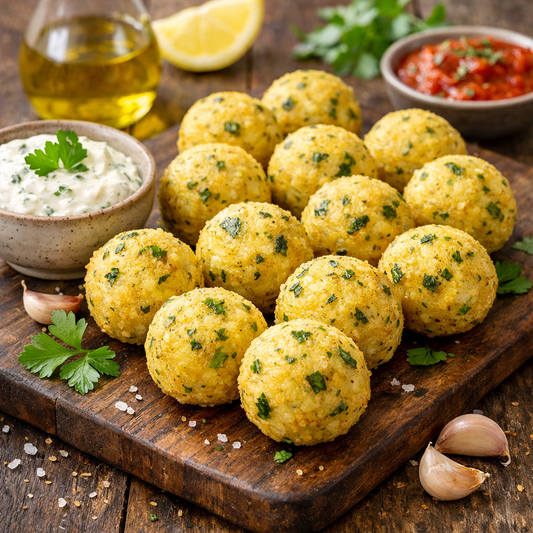 Herby Polenta Balls (per serving)