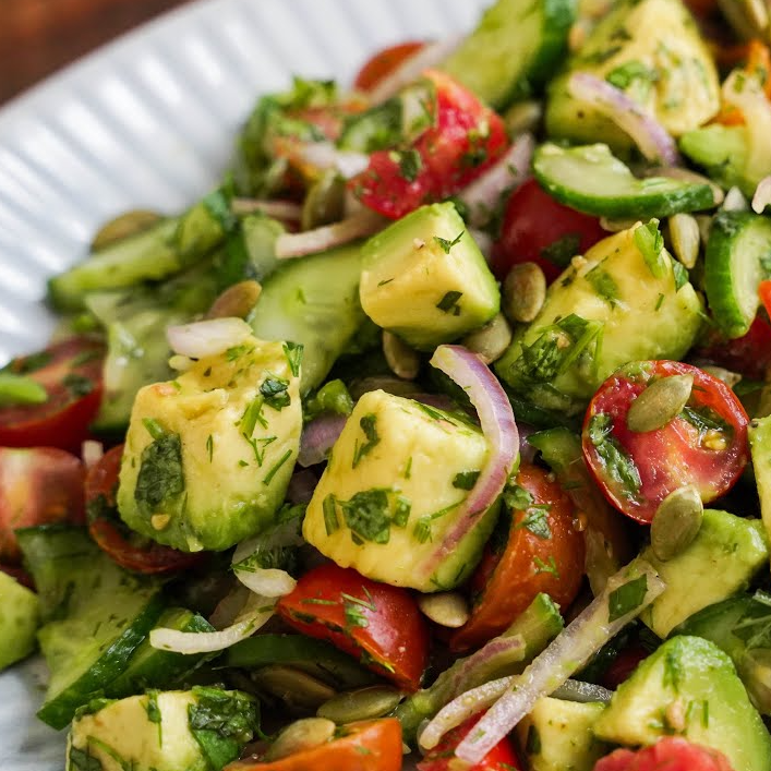 Avo & Cucumber Salad